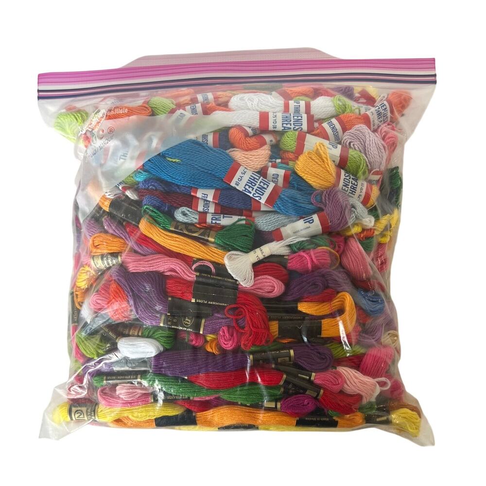 Bulk Embroidery Floss Lot 316 Skeins Iris JanLynn J&P Coats Mixed Brands Craft